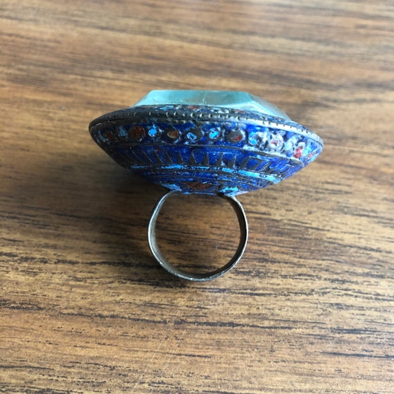 Multan enamel mirror ring. #7. - image 4