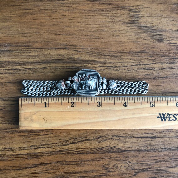 Indian silver upper arm bracelet. - image 8