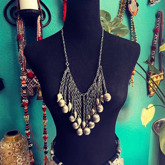 Woven Hazaragi necklace with bells. - image 1