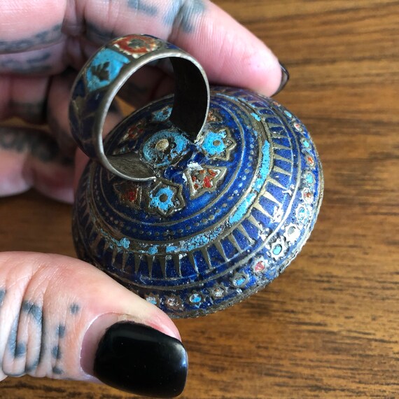 Multan enamel mirror ring. #8. - image 8