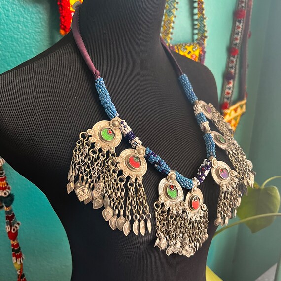 Kuchi coin necklace. View 2
