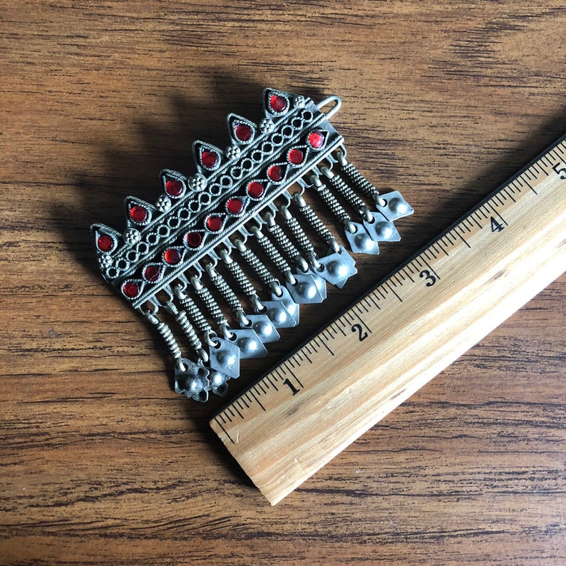 Pair of premium Kuchi hair barrettes 5.