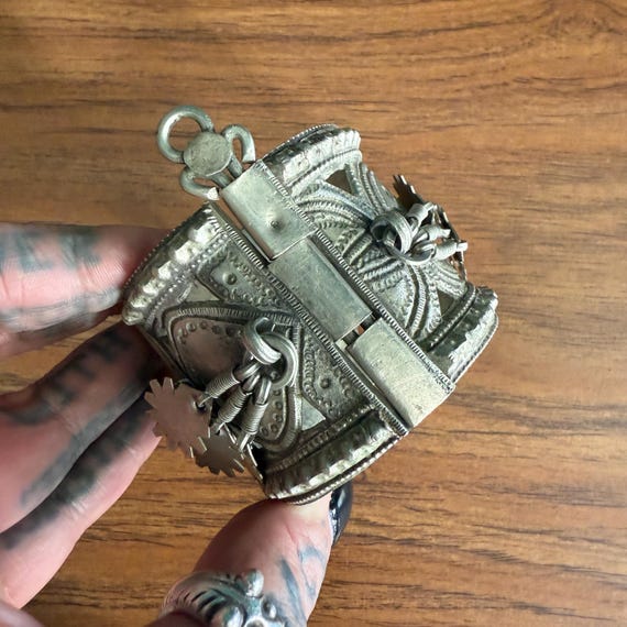 Premium Kuchi hinged cuff with dangles. - image 6