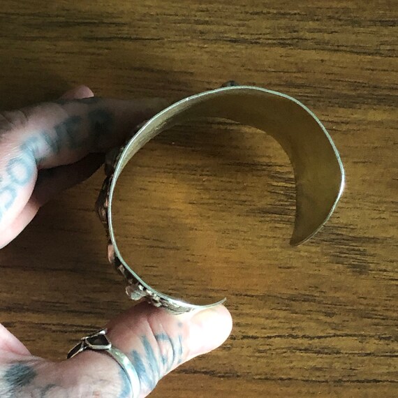 SALE. Vintage Peruvian repoussé cuff. - image 8