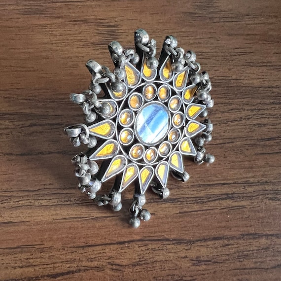 Reproduction, silver mirror ring. - image 4