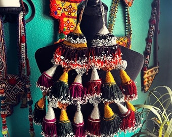 Kuchi thread tassels with beads. #10.