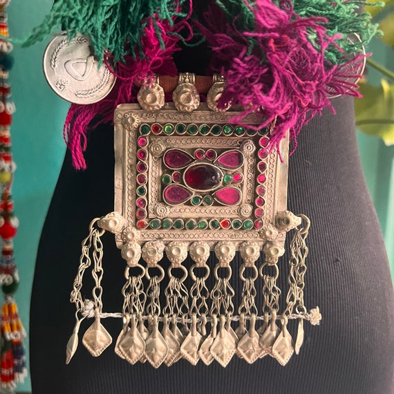 Huge Kuchi necklace with coins. #3. - image 4