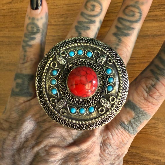 Double finger ring. (Size large). C. - image 2