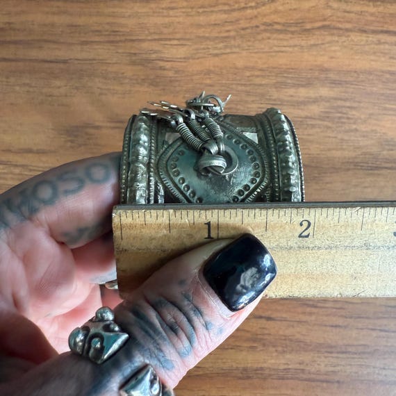 Premium Kuchi hinged cuff with dangles. - image 13