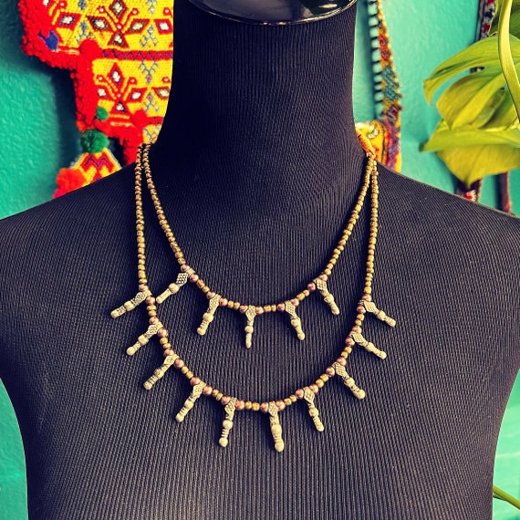 Adjustable Kuchi "shoelace" necklace. - image 2