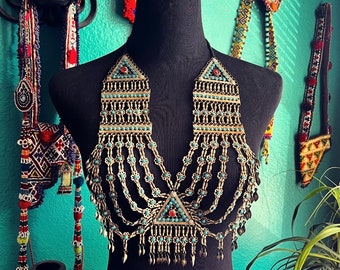 Huge Hazaragi necklace with turquoise. #1.