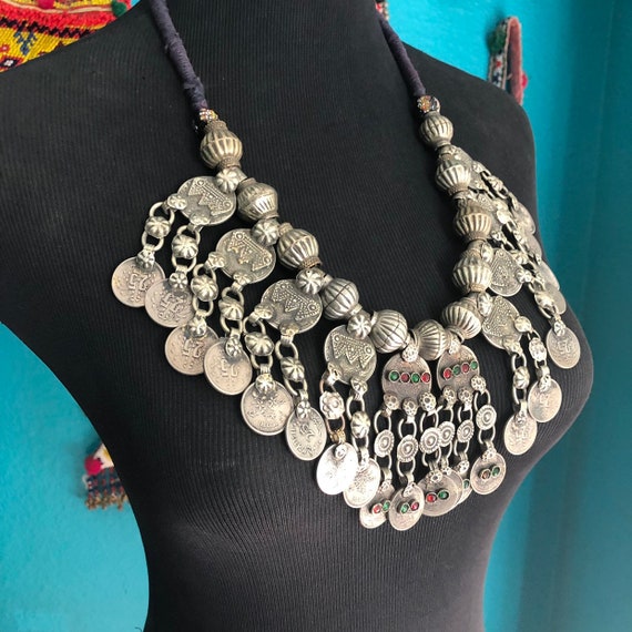 Kuchi coin necklace. (Dangle missing). - image 3