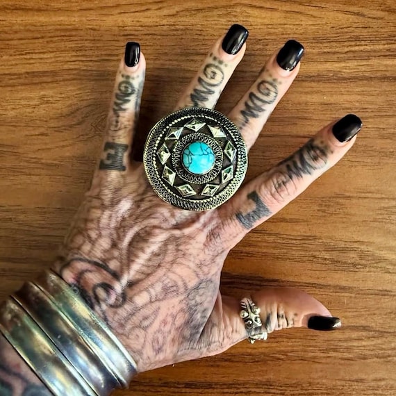 Double finger ring. (Size large). A. - image 1