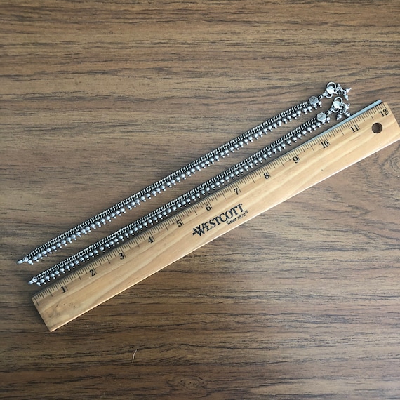 Premium quality silver ankle chains. - image 8