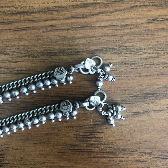 Premium quality silver ankle chains. - image 3