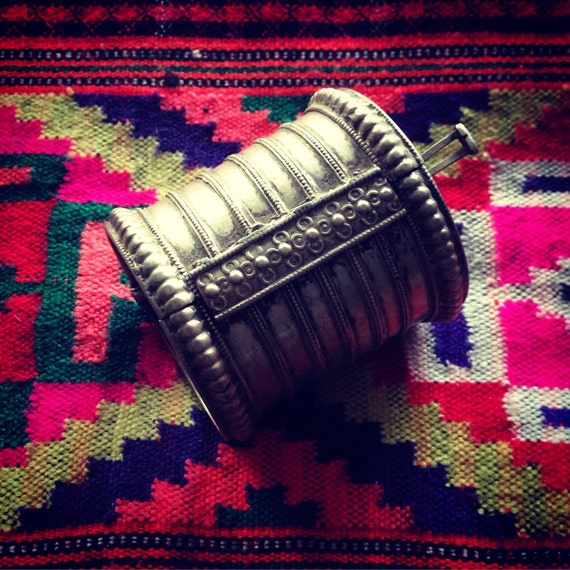 Solid silver cuff from India. - image 1