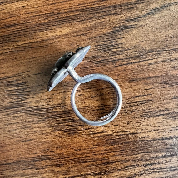 Indian, silver forehead ornament. - image 4