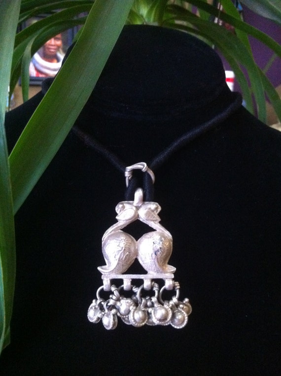 Indian peacock pendant.
