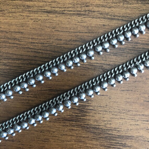 Premium quality silver ankle chains. - image 4