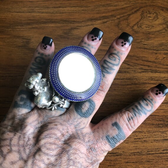 Multan enamel mirror ring. #2. - image 3