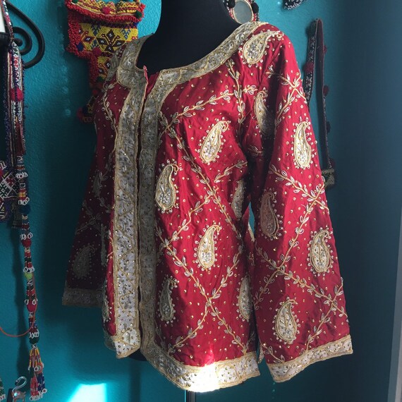 Beaded Indian bridal top. - image 5