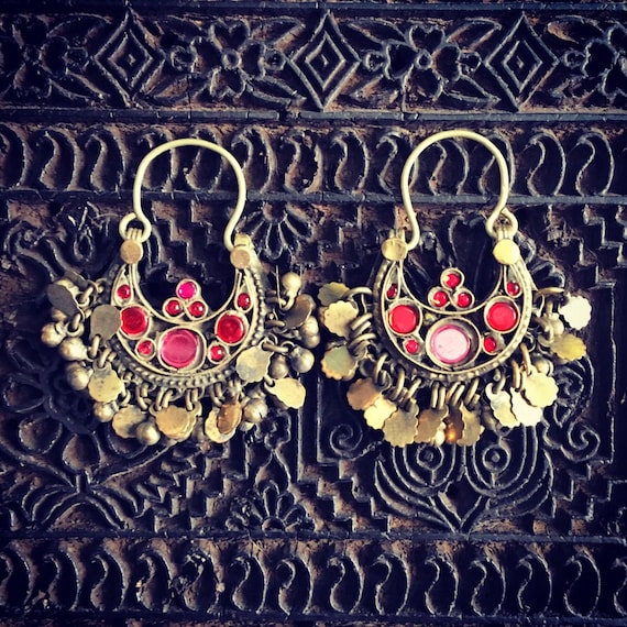 SALE. Vintage Kuchi Earrings. - image 1
