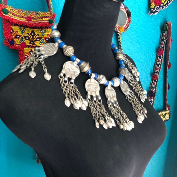 Kuchi coin necklace. View 3