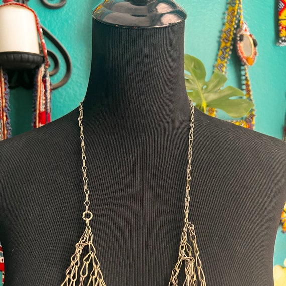 Woven Hazaragi necklace with bells. - image 2
