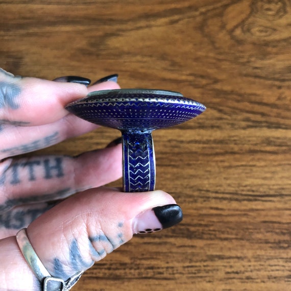 Multan enamel mirror ring. #2. - image 5