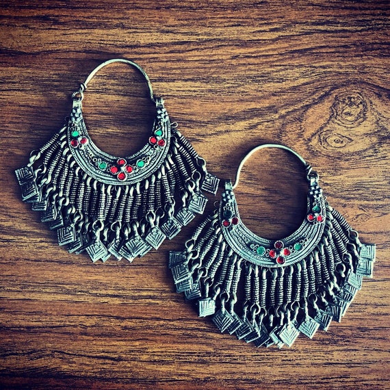 Huge Kashmiri earrings. - image 1