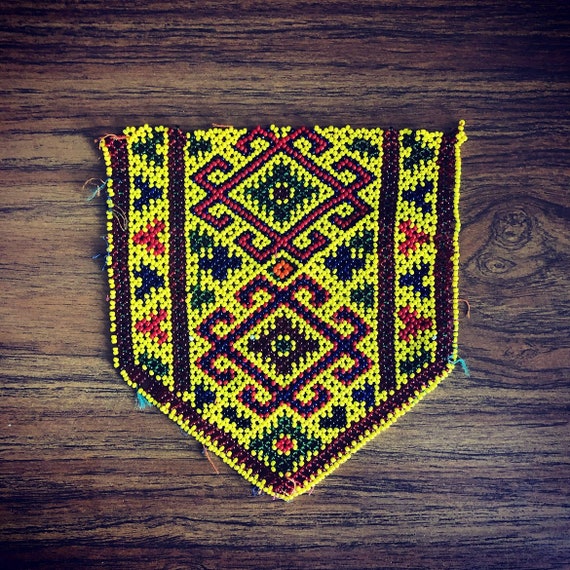 CLEARANCE. Kuchi beaded pocket patch. #21. - image 1