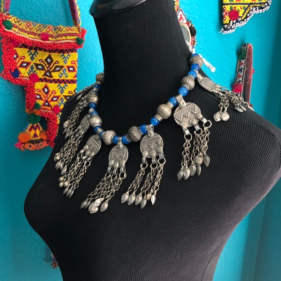 Kuchi coin necklace. View 4