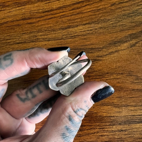 Indian, silver forehead ornament. - image 8