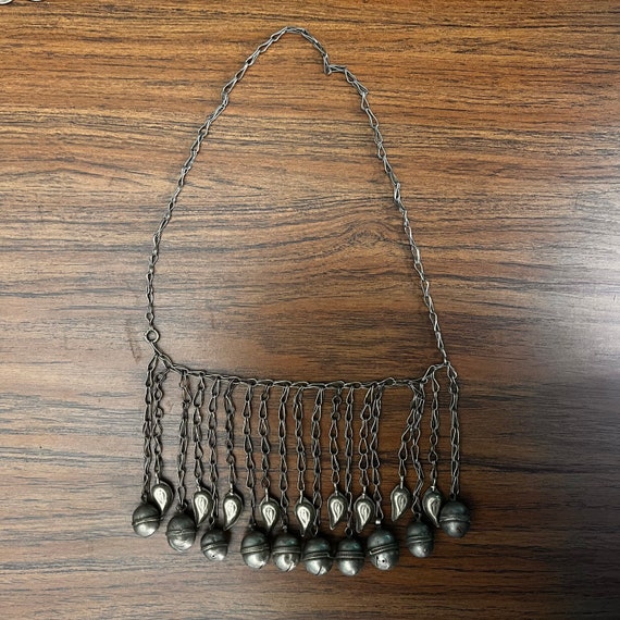 Woven Hazaragi necklace with bells. - image 5