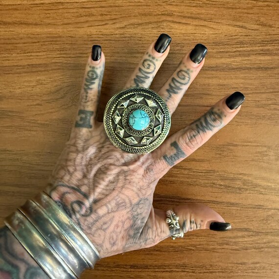 Double finger ring. (Size large). A. - image 2