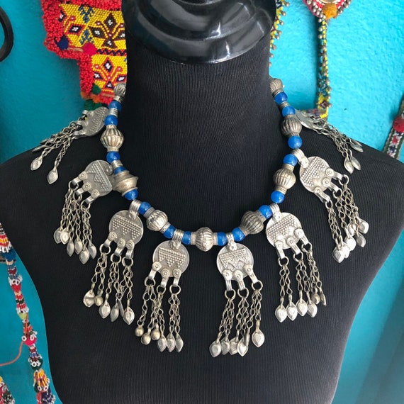 Kuchi coin necklace. View 2