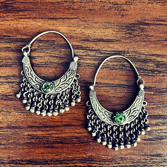 Medium sized Kashmiri earrings.