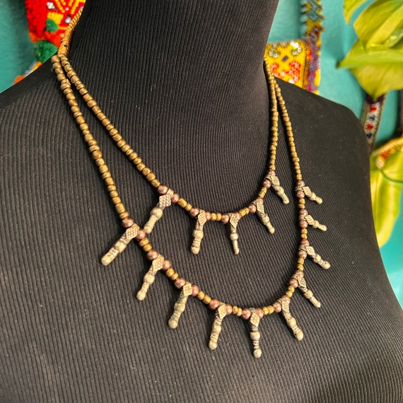 Adjustable Kuchi "shoelace" necklace. - image 3