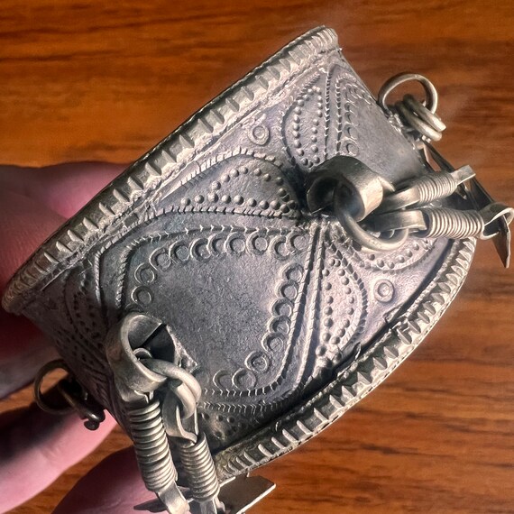 Small Kuchi hinged cuff with dangles. - image 5