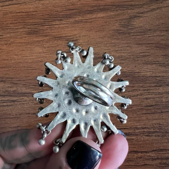 Reproduction, silver mirror ring. - image 6