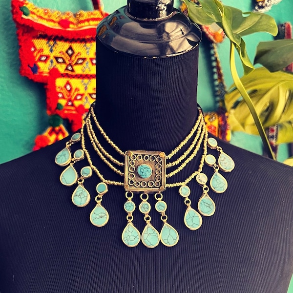 Reproduction Kashmiri necklace/choker.