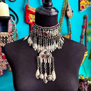 TURKMEN JEWELRY ネックレス　ヴィンテージ Collectible Lot of Antique Silver Turkmen Jewelry - Handmade