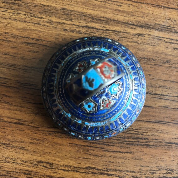 Multan enamel mirror ring. #8. - image 9