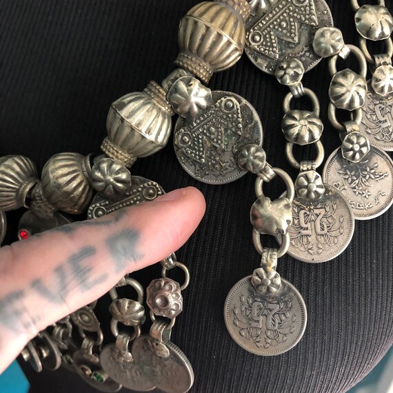 Kuchi coin necklace. (Dangle missing). - image 7