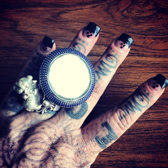 Multan enamel mirror ring. #3. - image 1