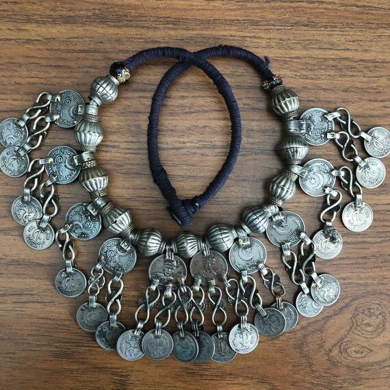 Kuchi coin necklace. (Dangle missing). - image 6