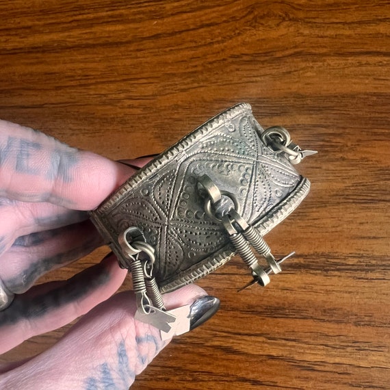 Small Kuchi hinged cuff with dangles. - image 2