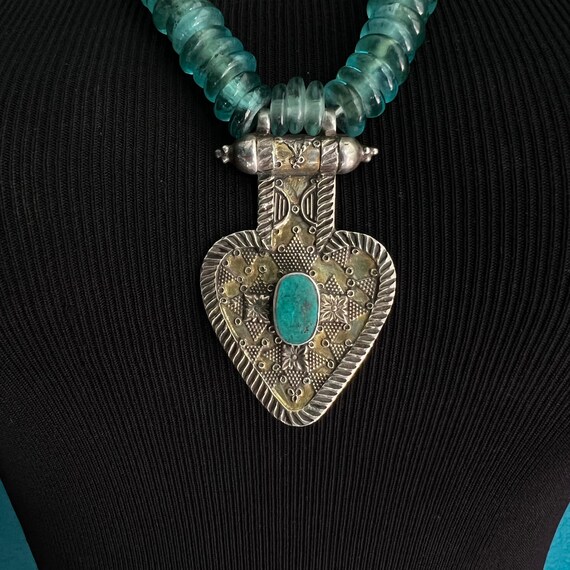 Turkmen necklace with Asyk pendant. - image 3