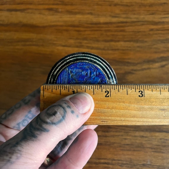 Multan enamel ring with lapis. - image 9