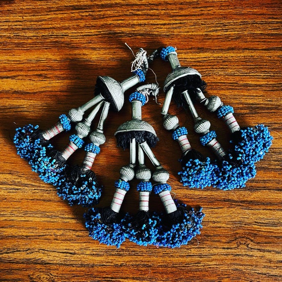 3 beaded Kuchi tassels. - image 1